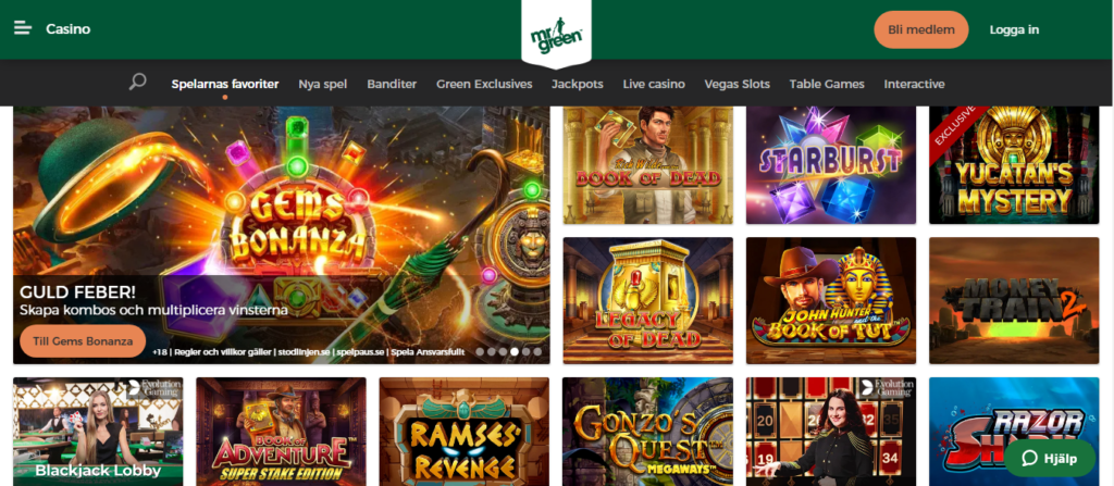 Alla nya svenska spel hittar du hos Mr Green