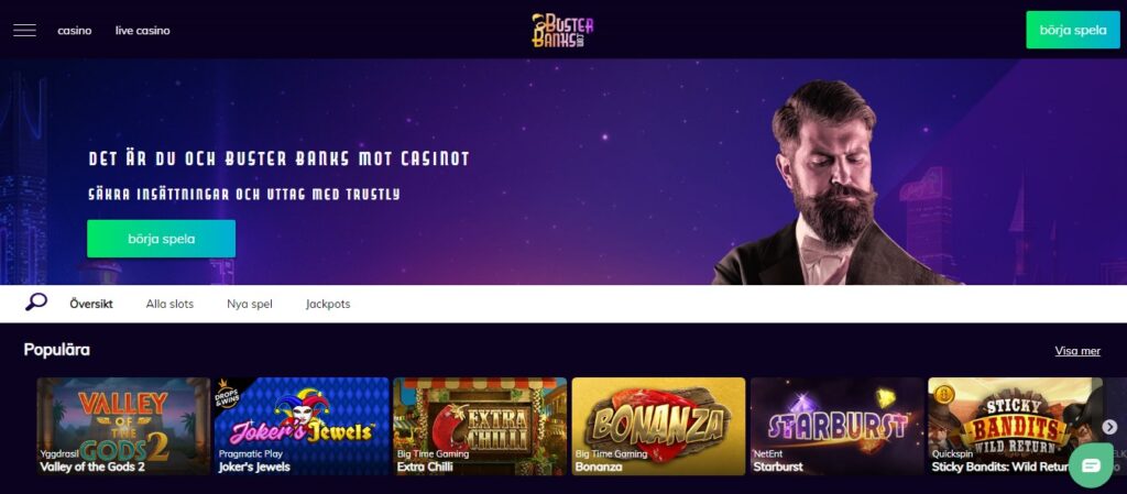 buster banks nya slots 2022 casino-kollen