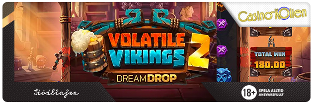 volatile vikings 2 dream drop slot spelautomat casino-kollen